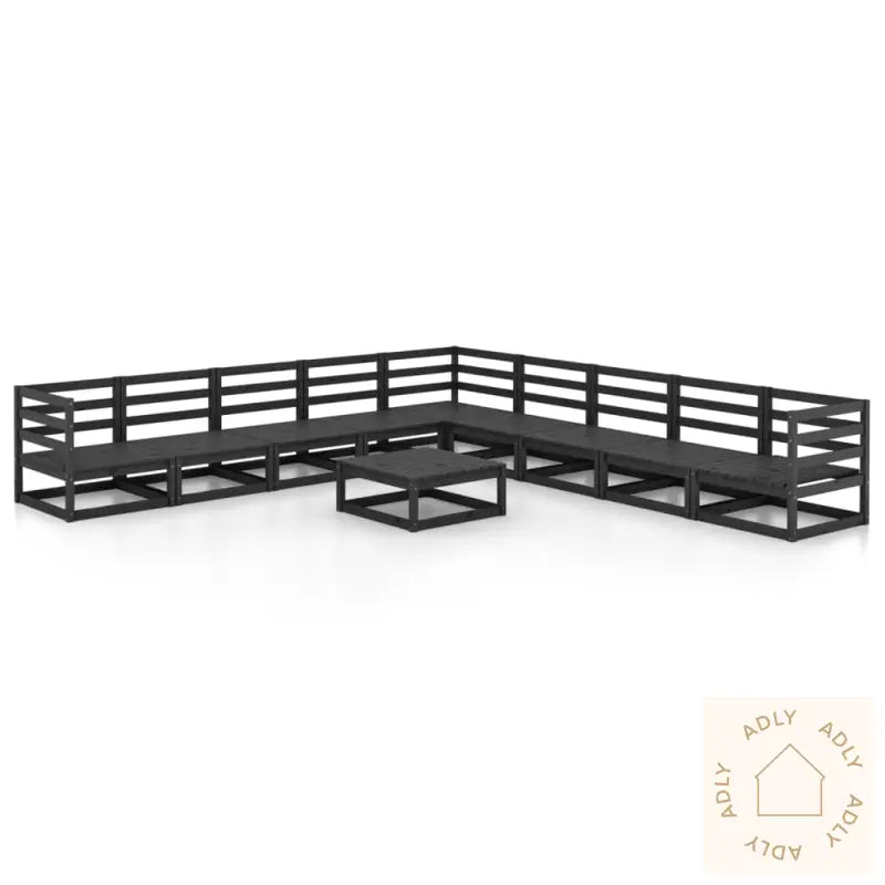 Hagesofagruppe 10 Deler Svart Heltre Furu
