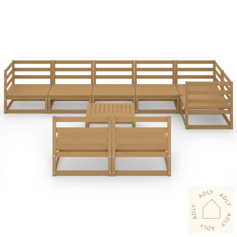 Hagesofagruppe 9 Deler Honningbrun Heltre Furu
