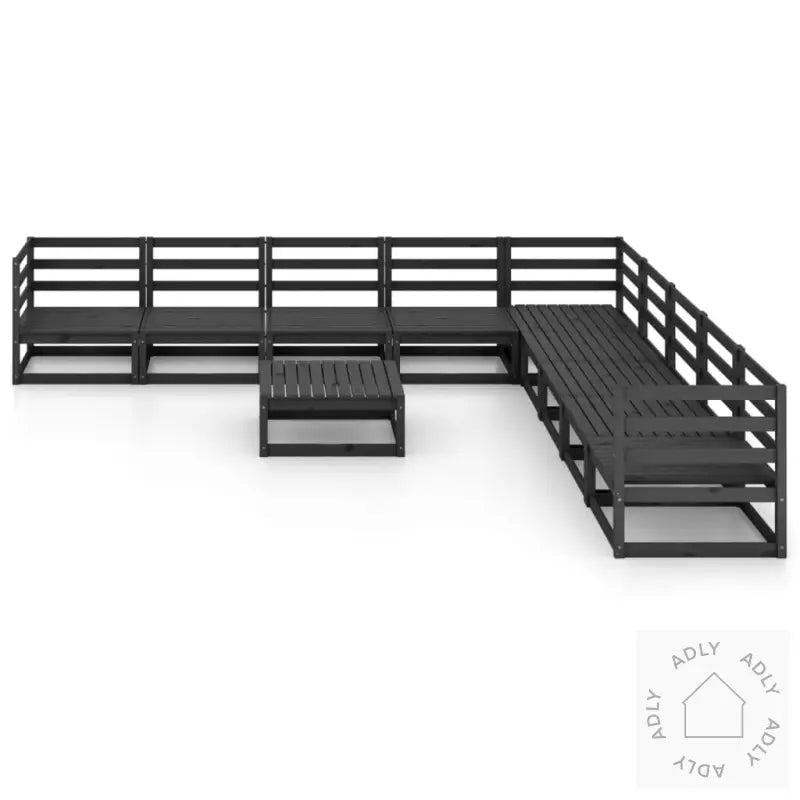 Hagesofagruppe 10 Deler Svart Heltre Furu
