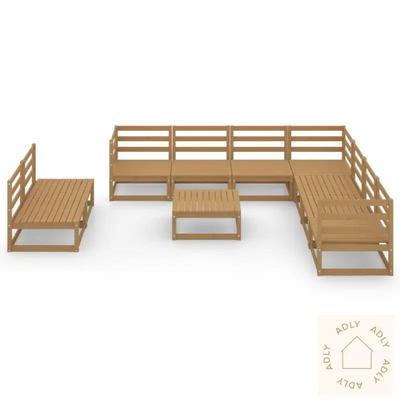 Hagesofagruppe 10 Deler Honningbrun Heltre Furu