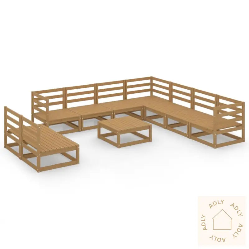Hagesofagruppe 10 Deler Honningbrun Heltre Furu