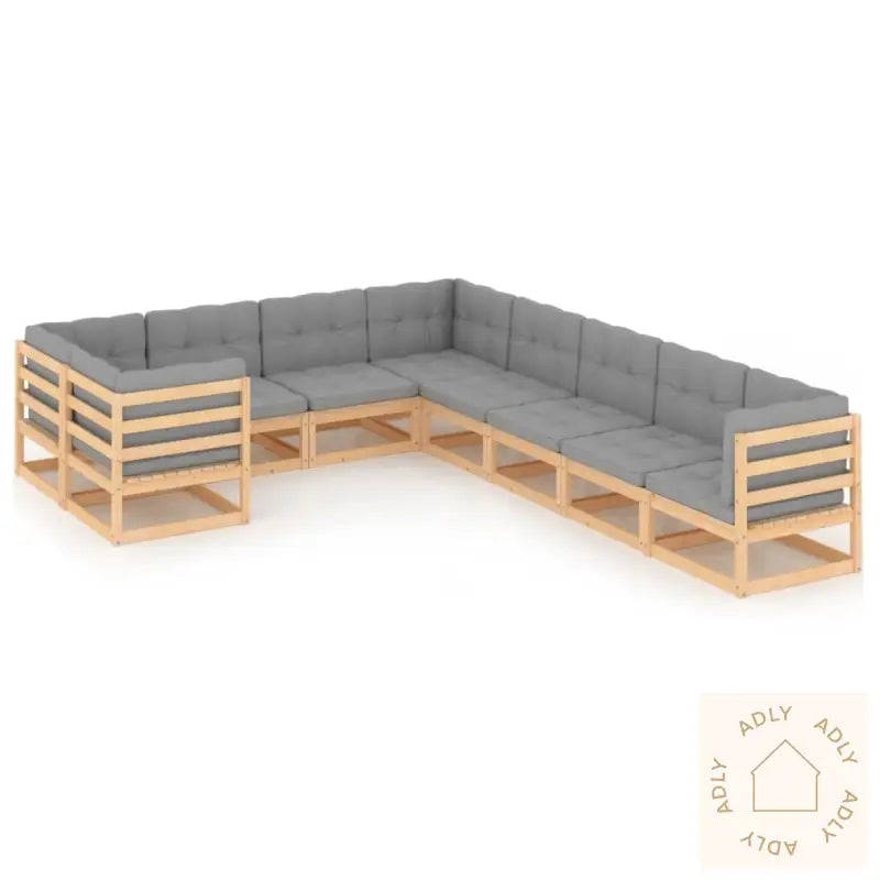 Hagesofagruppe Med Puter 9 Deler Heltre Furu