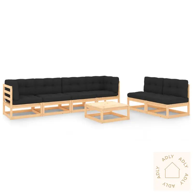 Hagesofagruppe Med Puter 7 Deler Heltre Furu