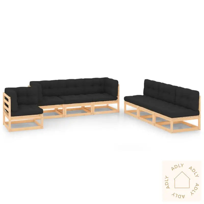 Hagesofagruppe Med Puter 7 Deler Heltre Furu