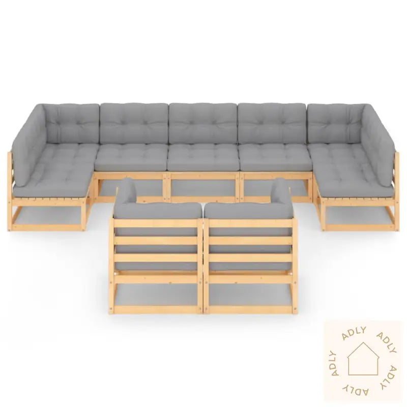 Hagesofagruppe Med Puter 9 Deler Heltre Furu