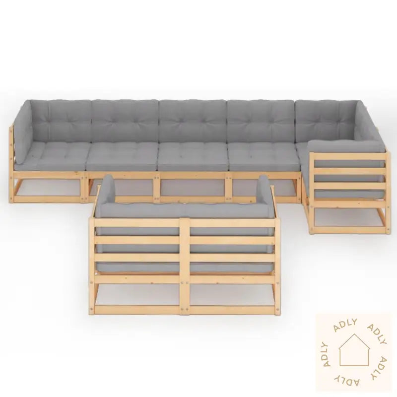 Hagesofagruppe Med Puter 8 Deler Heltre Furu