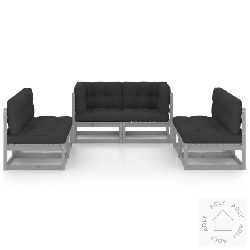 Hagesofagruppe Med Puter 6 Deler Heltre Furu