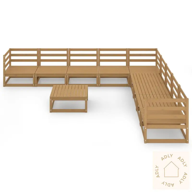 Hagesofagruppe 10 Deler Honningbrun Heltre Furu