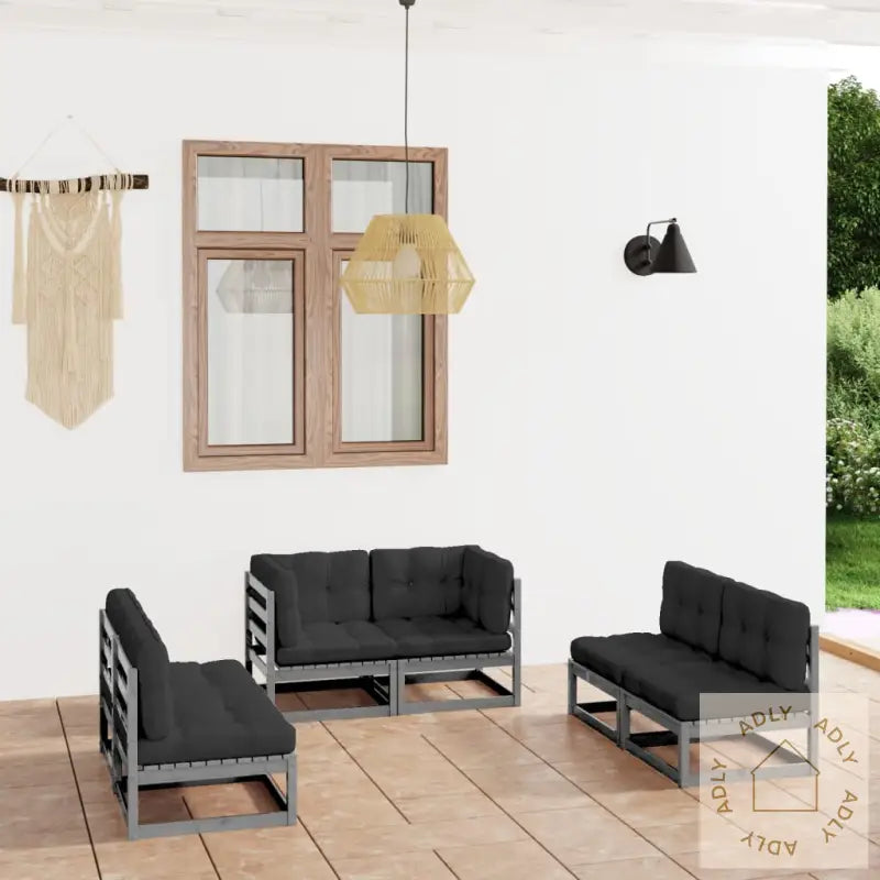 Hagesofagruppe Med Puter 6 Deler Heltre Furu
