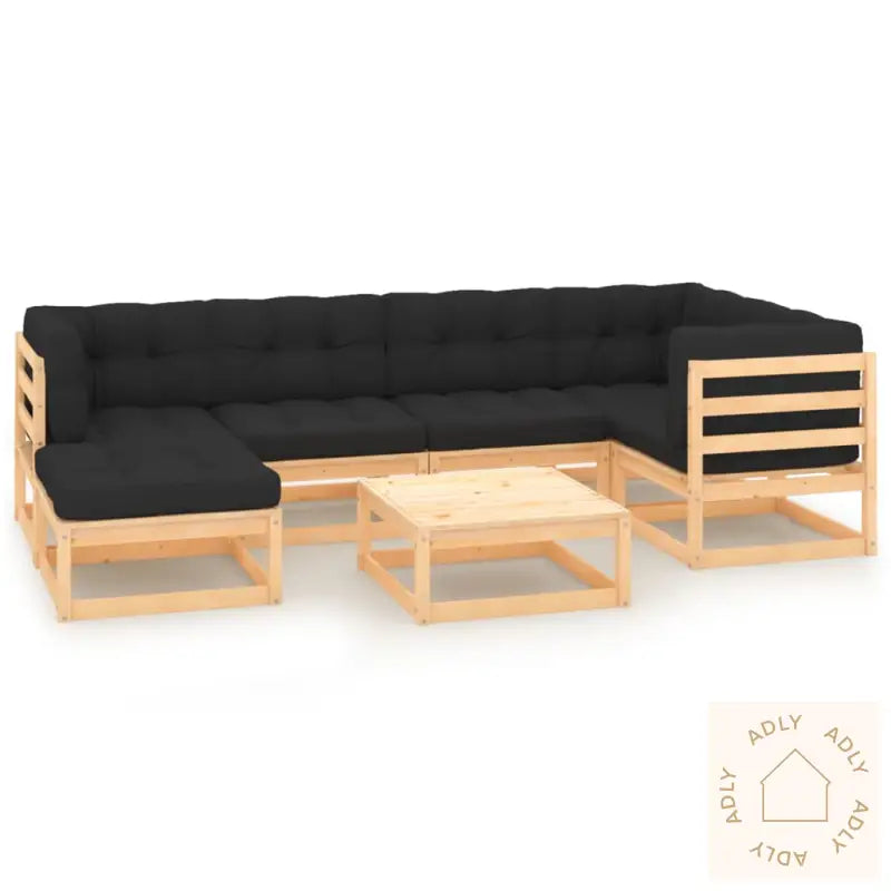 Hagesofagruppe Med Puter 7 Deler Heltre Furu