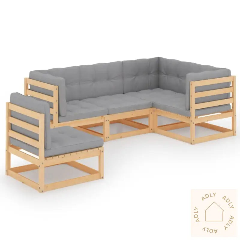 Hagesofagruppe Med Puter 5 Deler Heltre Furu
