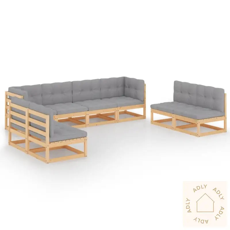 Hagesofagruppe Med Puter 8 Deler Heltre Furu