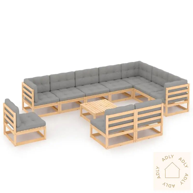 Hagesofagruppe Med Puter 11 Deler Heltre Furu