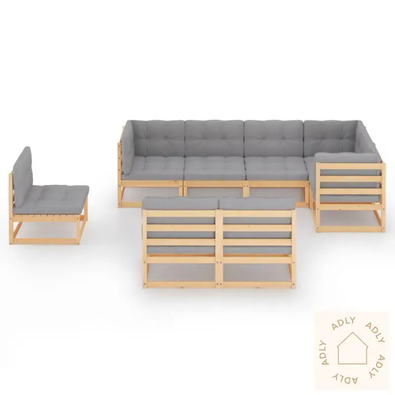 Hagesofagruppe Med Puter 8 Deler Heltre Furu