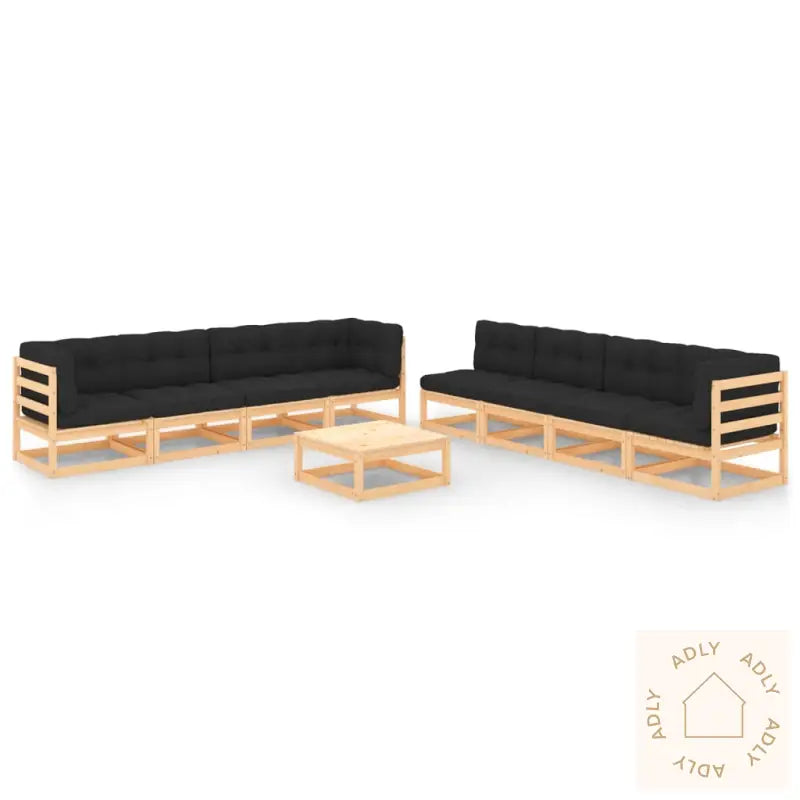 Hagesofagruppe Med Puter 9 Deler Heltre Furu