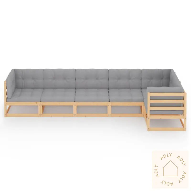 Hagesofagruppe Med Puter 6 Deler Heltre Furu