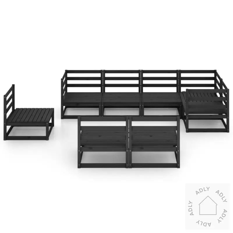 Hagesofagruppe 8 Deler Svart Heltre Furu