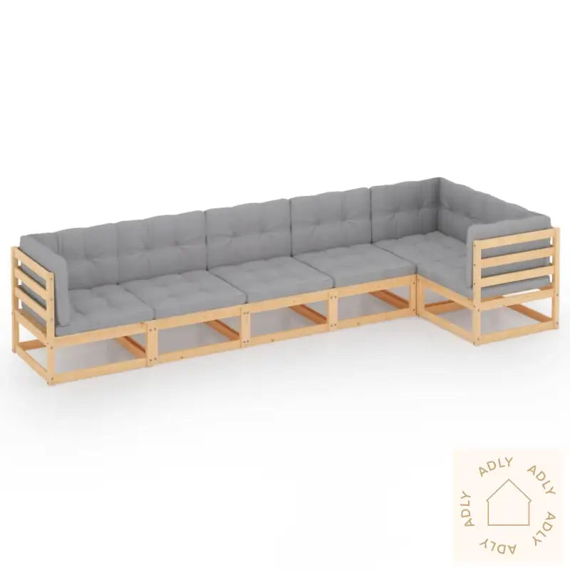 Hagesofagruppe Med Puter 6 Deler Heltre Furu