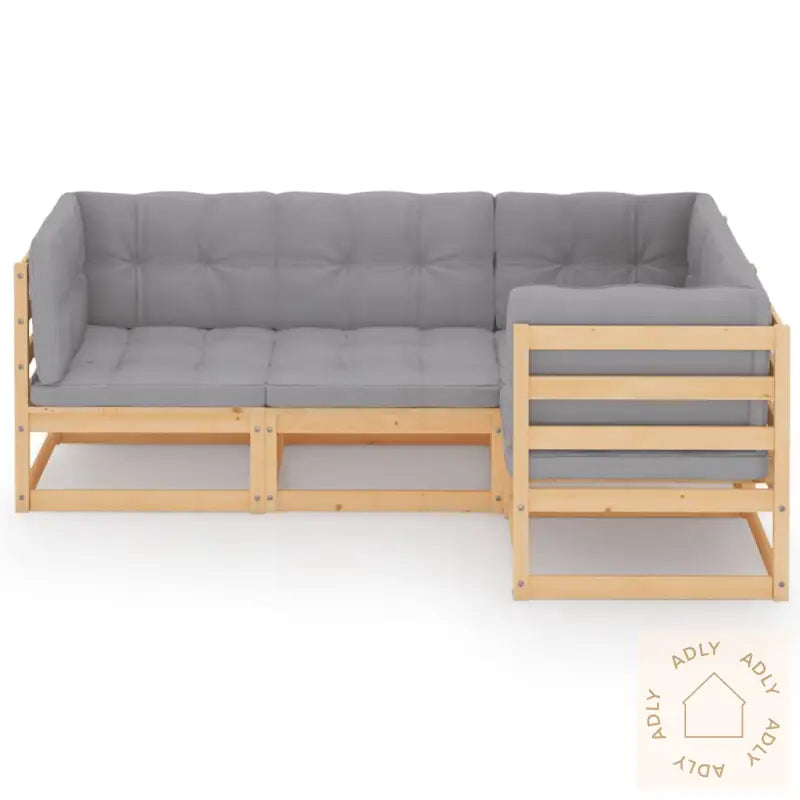 Hagesofagruppe Med Puter 4 Deler Heltre Furu