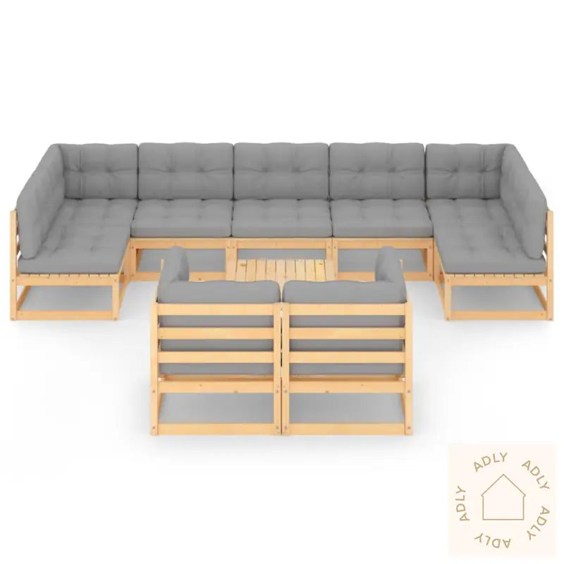 Hagesofagruppe Med Puter 10 Deler Heltre Furu