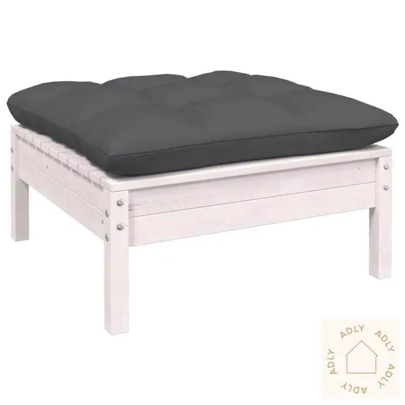 Hagesofagruppe Med Puter 8 Deler Hvit Heltre Furu
