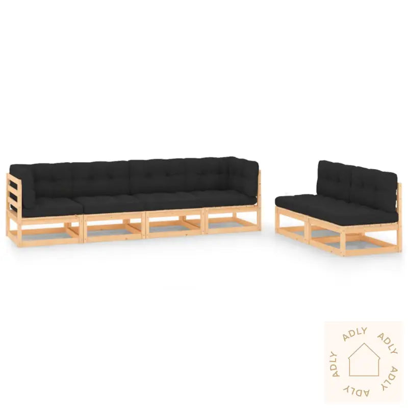 Hagesofagruppe Med Puter 6 Deler Heltre Furu