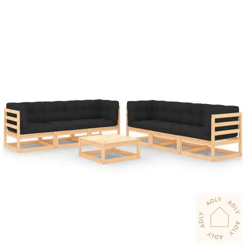 Hagesofagruppe Med Puter 7 Deler Heltre Furu