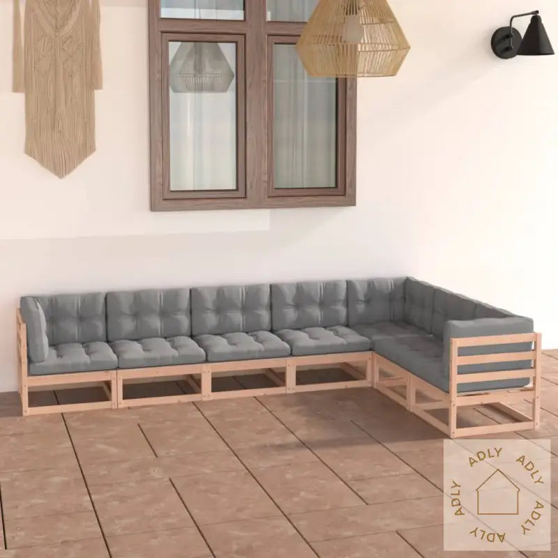 Hagesofagruppe Med Puter 7 Deler Heltre Furu