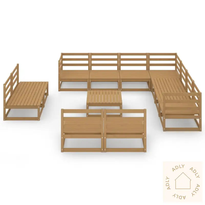 Hagesofagruppe 12 Deler Honningbrun Heltre Furu