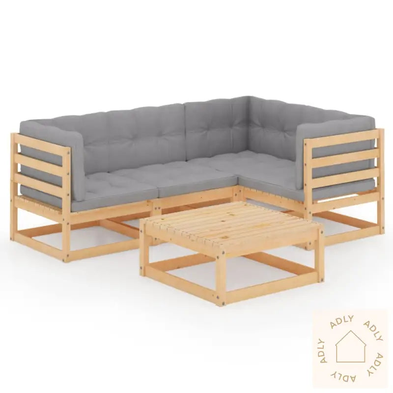 Hagesofagruppe Med Puter 5 Deler Heltre Furu