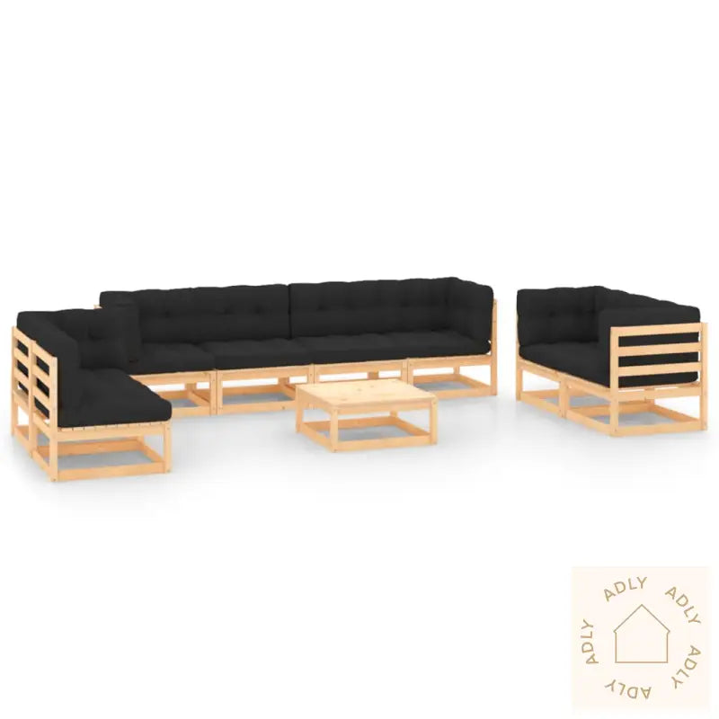 Hagesofagruppe Med Puter 9 Deler Heltre Furu