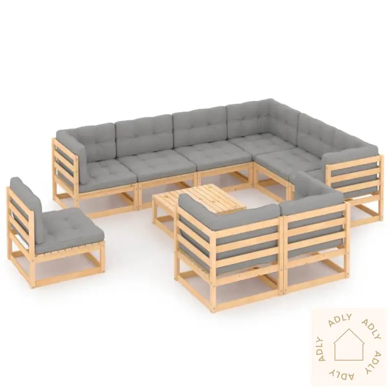Hagesofagruppe Med Puter 10 Deler Heltre Furu