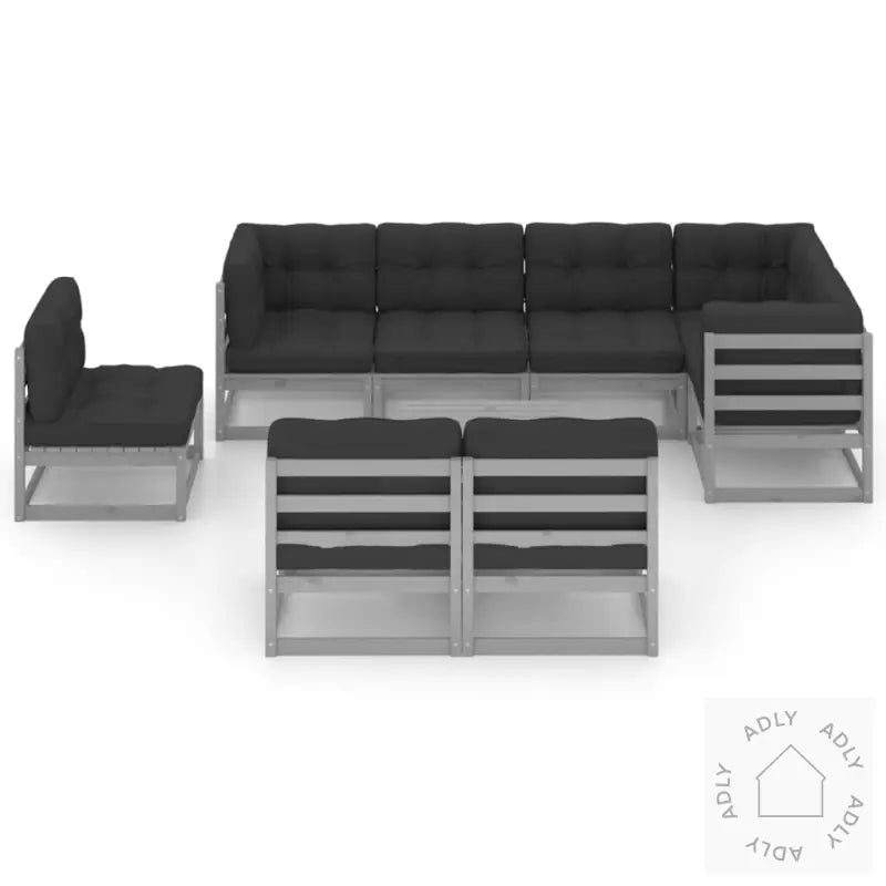 Hagesofagruppe Med Puter 9 Deler Heltre Furu