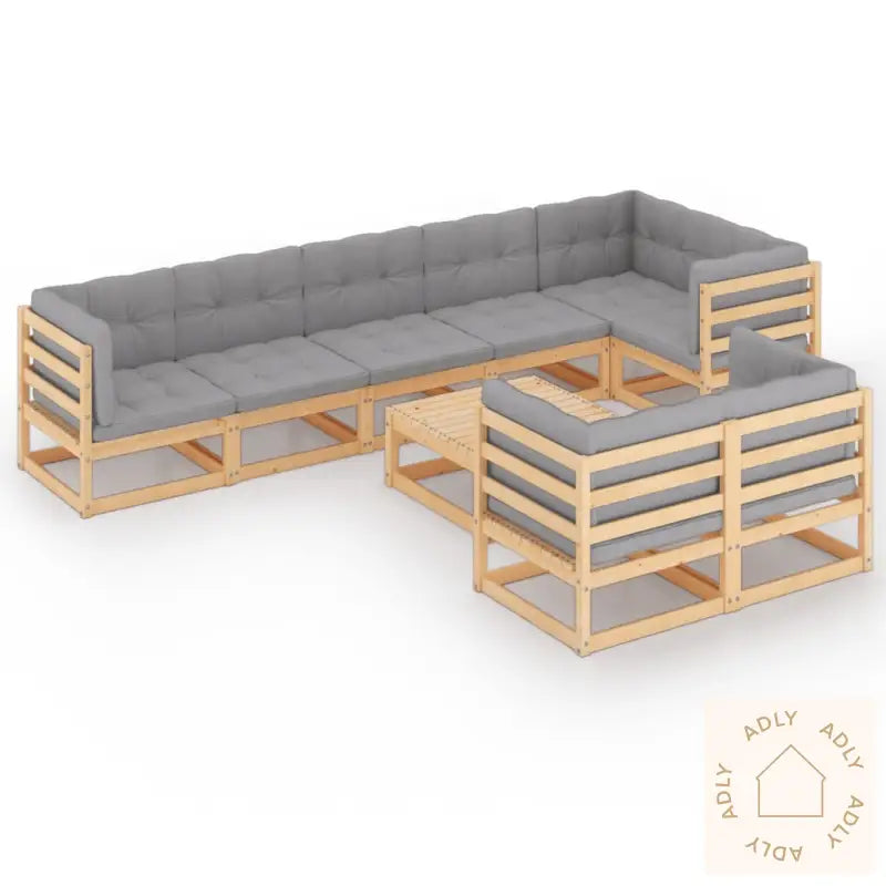 Hagesofagruppe Med Puter 9 Deler Heltre Furu