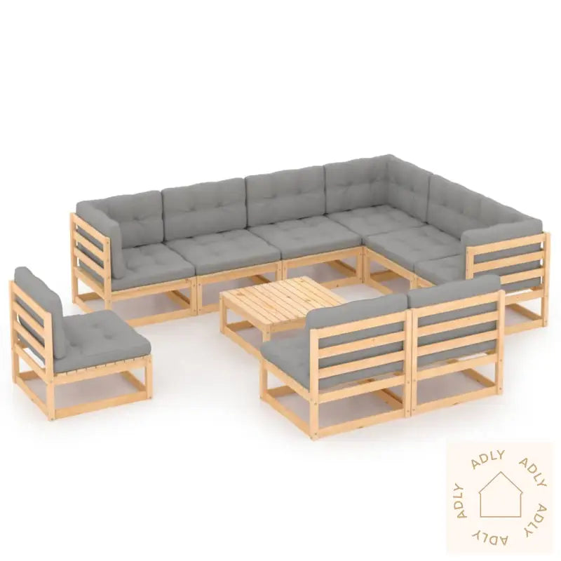 Hagesofagruppe Med Puter 10 Deler Heltre Furu