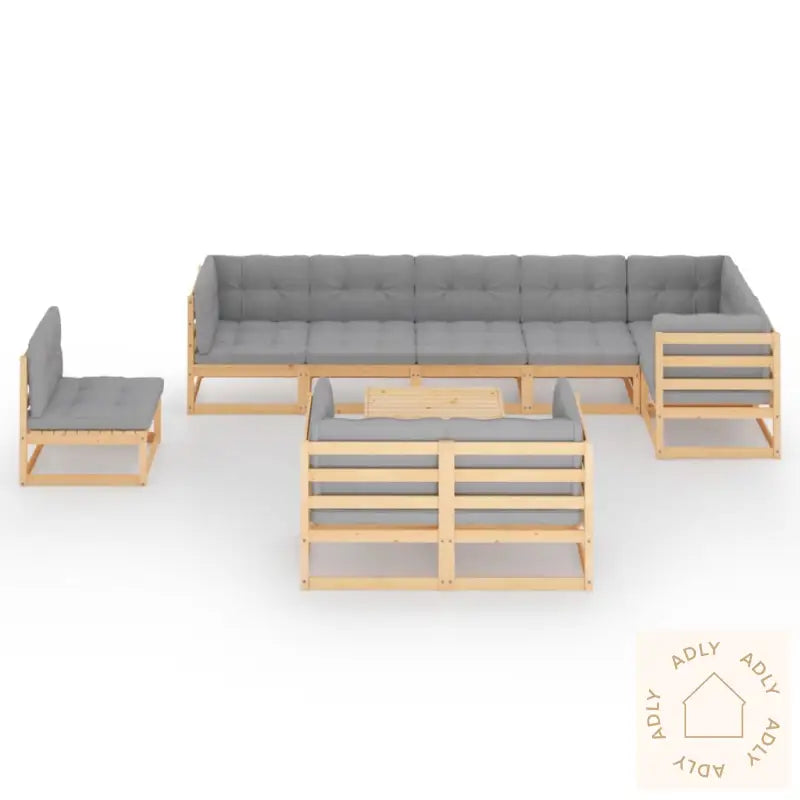 Hagesofagruppe Med Puter 10 Deler Heltre Furu