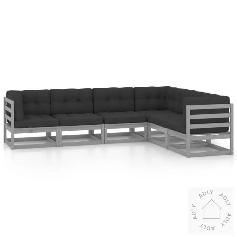 Hagesofagruppe Med Puter 6 Deler Heltre Furu