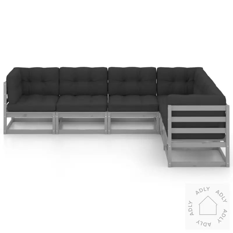 Hagesofagruppe Med Puter 6 Deler Heltre Furu