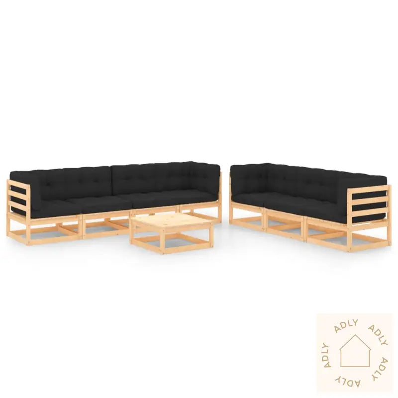 Hagesofagruppe Med Puter 8 Deler Heltre Furu