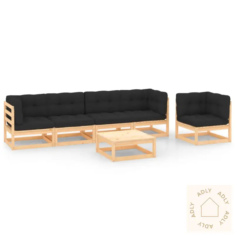 Hagesofagruppe Med Puter 6 Deler Heltre Furu