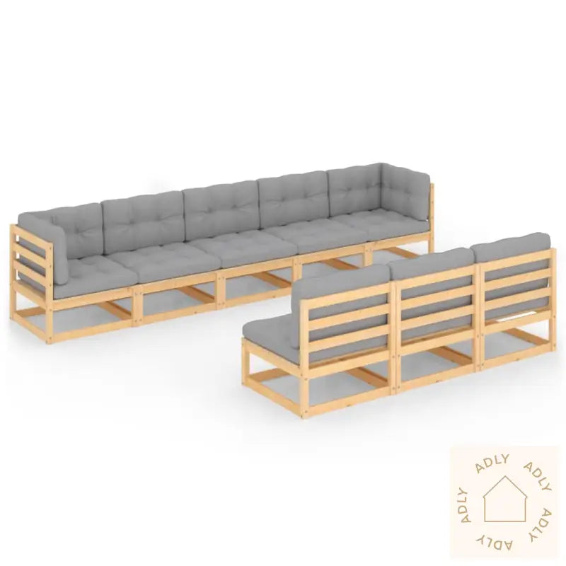 Hagesofagruppe Med Puter 8 Deler Heltre Furu