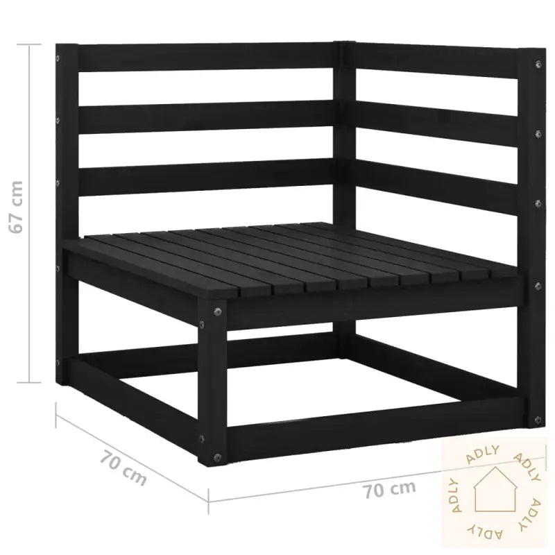 Hagesofagruppe 9 Deler Svart Heltre Furu