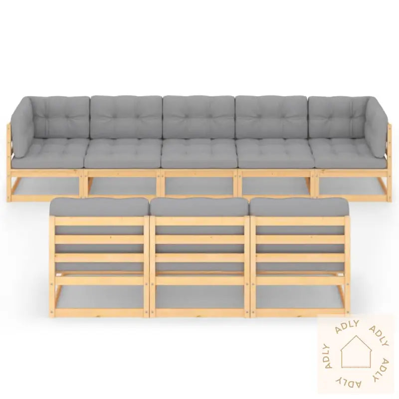Hagesofagruppe Med Puter 8 Deler Heltre Furu