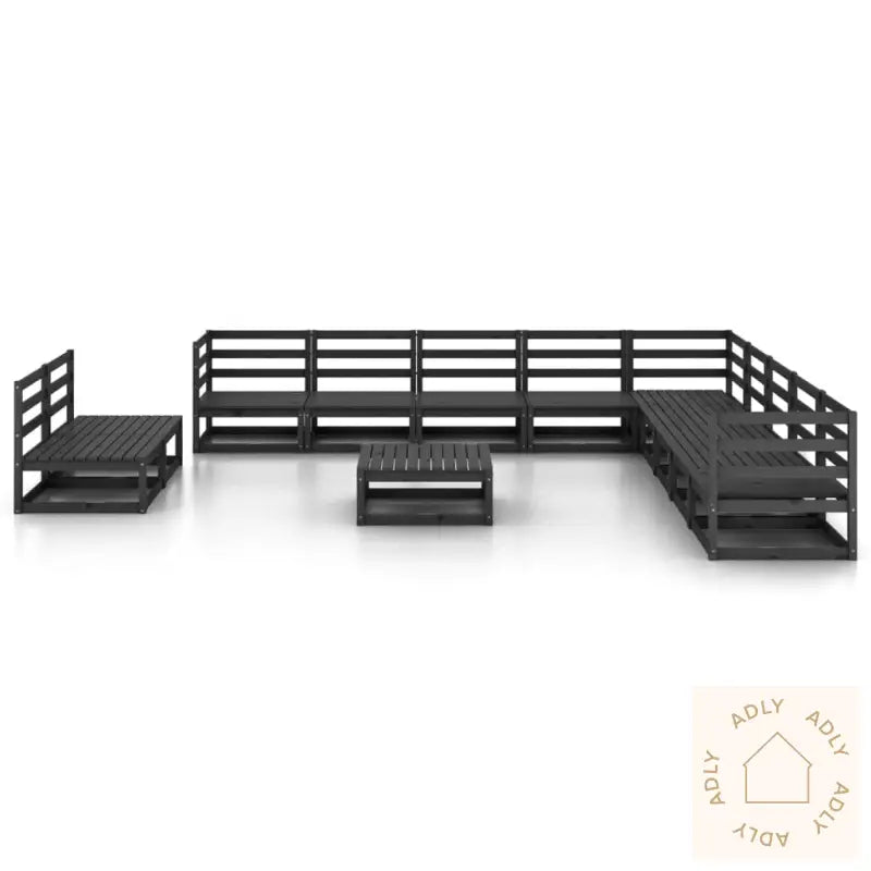 Hagesofagruppe 12 Deler Svart Heltre Furu