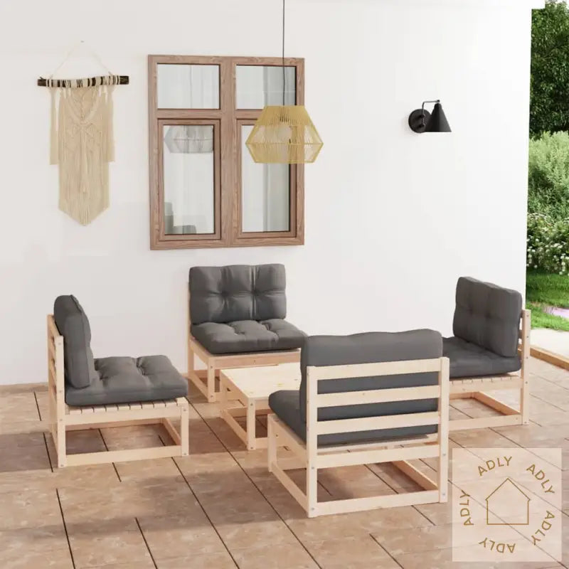 Hagesofagruppe Med Puter 5 Deler Heltre Furu