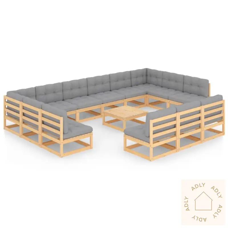 Hagesofagruppe Med Puter 14 Deler Heltre Furu