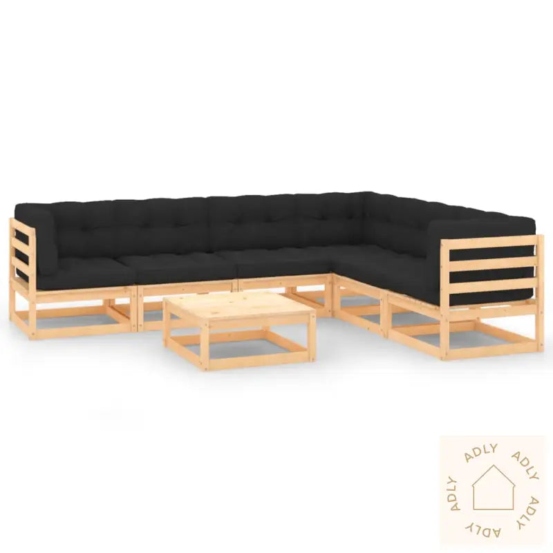 Hagesofagruppe Med Puter 7 Deler Heltre Furu