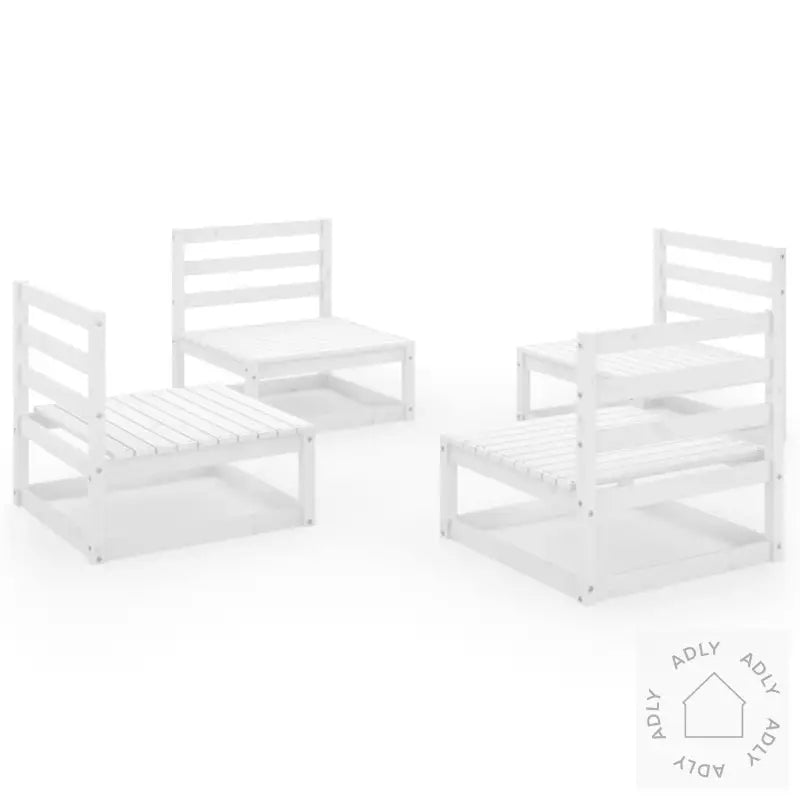 Hagesofagruppe 4 Deler Hvit Heltre Furu