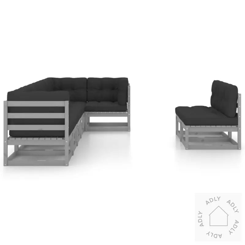 Hagesofagruppe Med Puter 8 Deler Heltre Furu