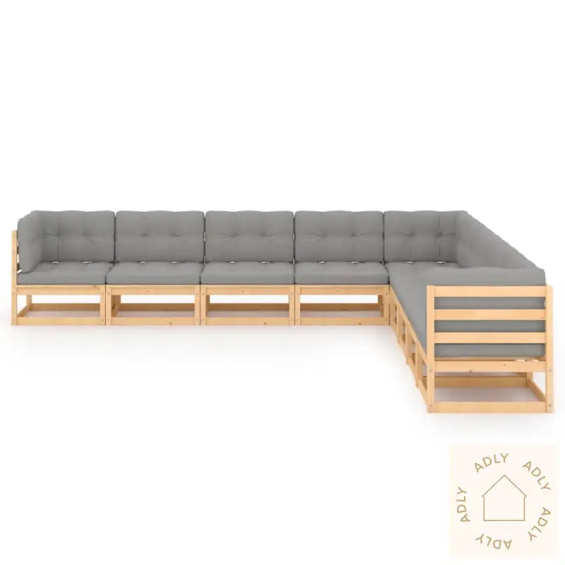 Hagesofagruppe Med Puter 9 Deler Heltre Furu